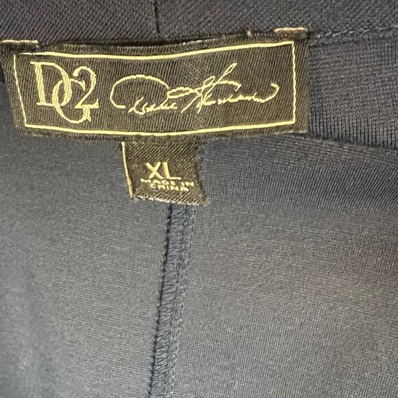 Diane Gilman Jacket Stretch Women's Size XL Blue Marble Cozy Office Casual - Picture 6 of 9